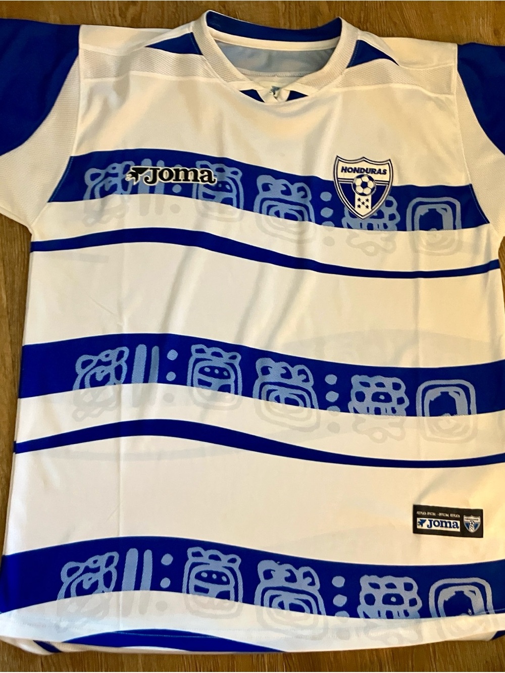 Vintage 2005 Honduras National Team Soccer Jersey | Joma | Mayan Glyph Pattern